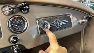 How to operate a 1958 MGA-Champagne edition dashboard and control tour