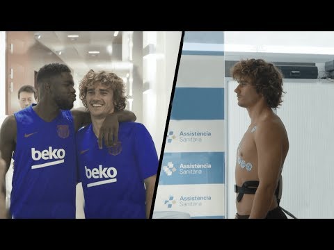 Griezmann's First Day in Barcelona