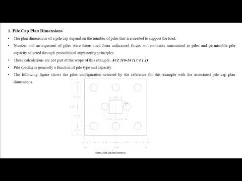 Analysis and Design of Pile Supported Foundation (Pile Cap)