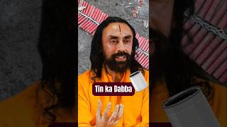 Stop Reacting Like a "Tin Box" and Find Inner Peace l Swami Mukundananda #shorts
