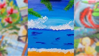 Acrilic Painting  🎨 SEA 🎨| How to Draw | Magic Paintings