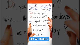 #DO or #DOES #english #learn #learngrammar #grammar #esl #englishpractice #englishwithalina #lesson