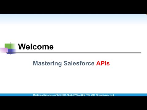 Welcome To Mastering Salesforce APIs