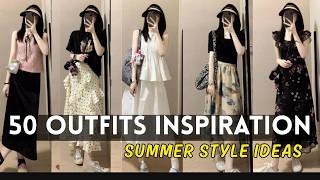 50 Summer Outfit Ideas | Elegant Skirts & Dresses Styling Guide #OutfitIdeas #DressStyle #ootd