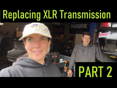 Replacing Cadillac XLR Transmission Pt 2! NecessityBreedsCreativity+ Mike's...Interesting..Invention
