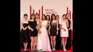 NiziU - MUSIC AWARDS JAPAN 2025 Grand Ceremony RED CARPET