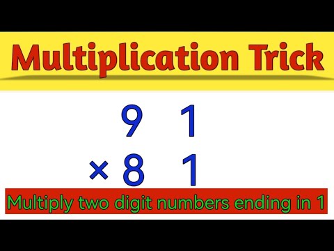 Multiply two digit numbers ending in 1, Multiplication tricks, olympiad maths 2025, Mathematics,Math