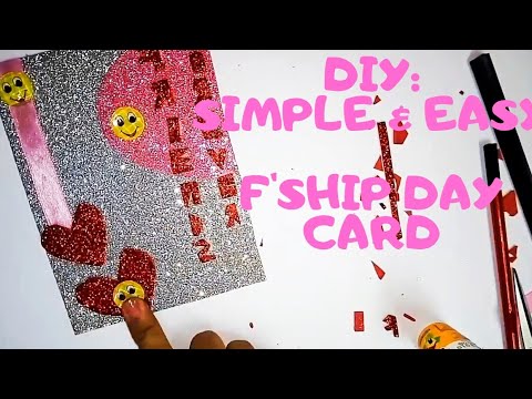 DIY Simple & Easy Friendship Day Card | Greetings Card | Happy Friendship Day