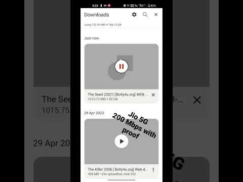 Jio 5g Speed test 200MBPS FREE UNLIMITED 5G DATA FROM JIO
