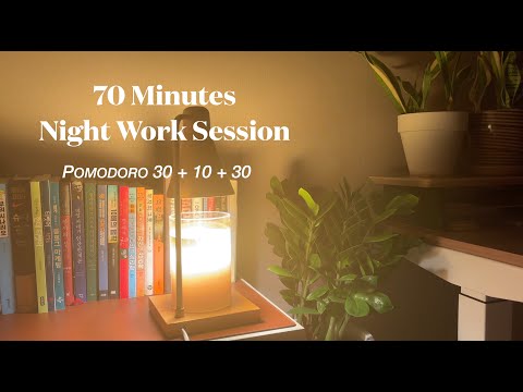 [NIGHT TIME WORK With me] Pomodoro 30+30 / With Smooth Jazz/Lofi music_#8