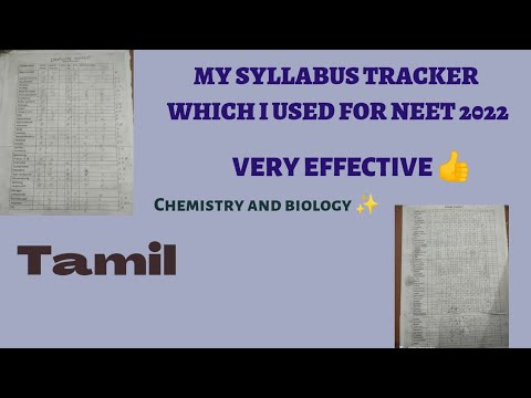 NEET 2023 syllabus tracker in tamil|biology checklist NCERT|chemistry checklist NEET