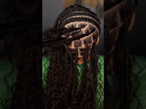 These lemonade Fulani braids 😍 #braids #shorts #lemonadebraids