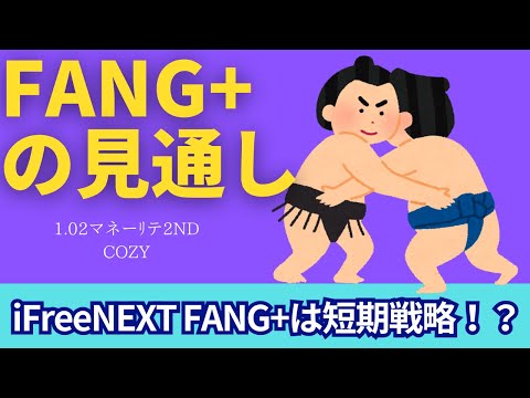 【新NISA】1.02FANG+の見通し｜iFreeNEXT FANG+一括投資は短期戦？有村さんの動画からの意見