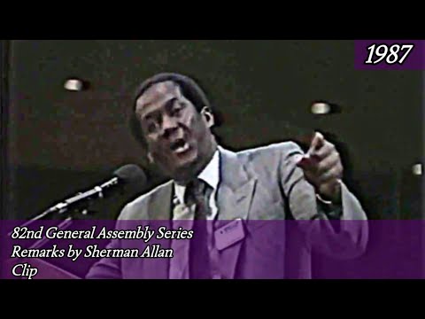 Sherman Allan at The 82th General Assembly 1987