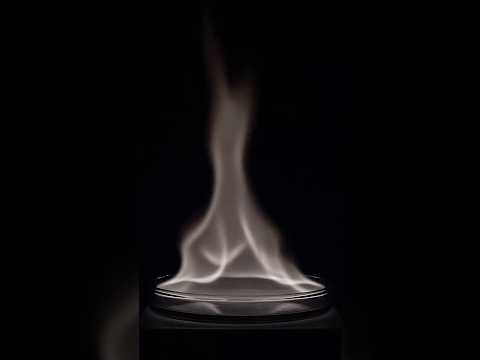 This flame looks fake but is real (nitromethane)