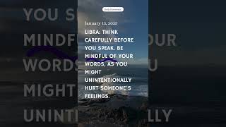 Libra January 13, 2025 #horoscope #today #manifestation #trending #lawofattraction #quotes #facts