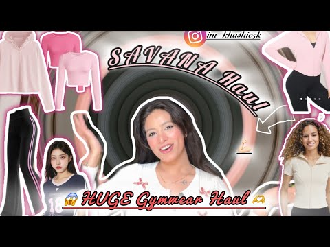 *LATEST*SAVANA GYMWEAR HAUL!ACTVE WEAR| TRY💪🏻ON~REVIW|AFFORDABLE 😱#khushiglamgirl #savana