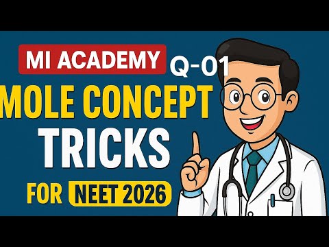 NEET 2026 Chemistry Mole Concept Questions 🔥 | NCERT Based Important MCQs for NEET