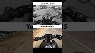 Yamaha Mt15 vs Ktm Rc 200 || #gearchallenge #shorts #kuldeepbaghel
