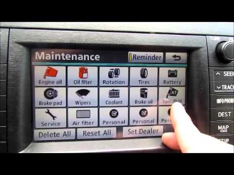 تويوتا بريوس شاشة الصيانة Toyota Prius Maintenance Screen