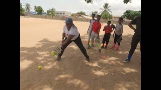 Under Coach Anne Charles' guidance, our girls are learning defensive techniques.