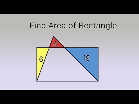 Find Area of Rectangle. | a nice geometry problem.