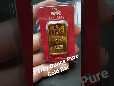 Beautiful 24k Gold Bar in original Assay from Republic Metals Corporation #bullion #goldbullion