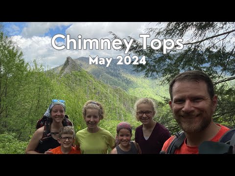 Chimney Tops and Trickling Falls — Great Smoky Mountains National Park