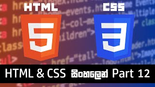 HTML & CSS for Absolute beginners | Video 12 - Background colors | Sinhala | Code360