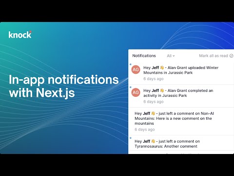 How to send in-app notifications with Next.js