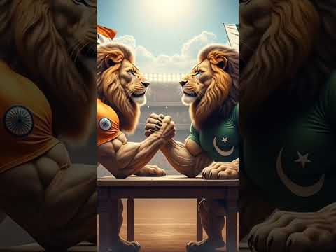 pakistani lion vs Indian lion 2025 #ai #viral #youtubeshorts