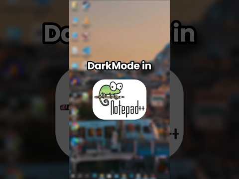 Enable Dark Mode in Notepad++ #shorts