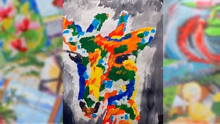 Acrilic Painting  🎨 GIRAFFE 🎨| How to Draw | Magic Paintings