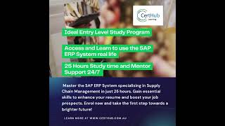 SAP Certificate in ERP Supply Chain Management - from CertHub - Entry Level Course