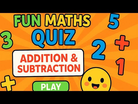 Fun Maths Quiz for Kids: Add & Subtract Game | Preschool Counting