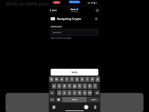 Blum Verification Code Today | Navigating Crypto Blum Code | Blum Task Code #blum #blumcoin