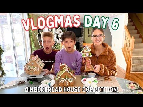 Gingerbread House Decorating Competition! // Vlogmas Day #6