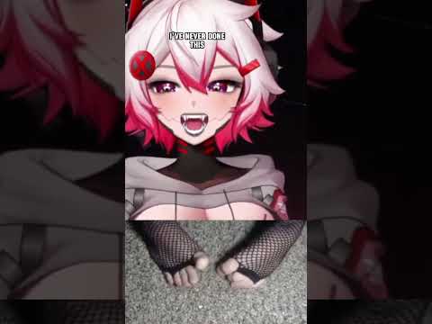 I'm shy about my feet!! #vtuber #shorts #vtuberclips