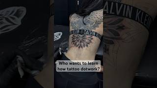 Who wants to learn how to tattoo dotwork? #tattoo #dotwork #tattooartist #ink #tattooist #tattooer