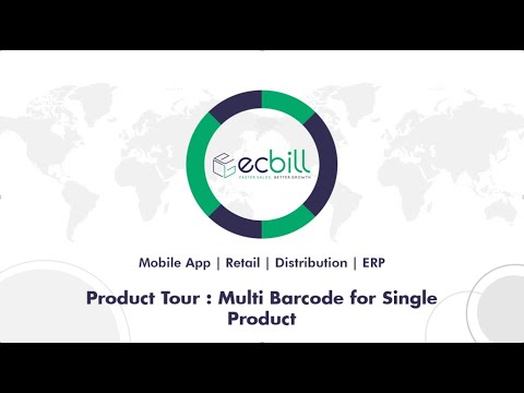 ecBill Software Multiple Barcode for Single Product
