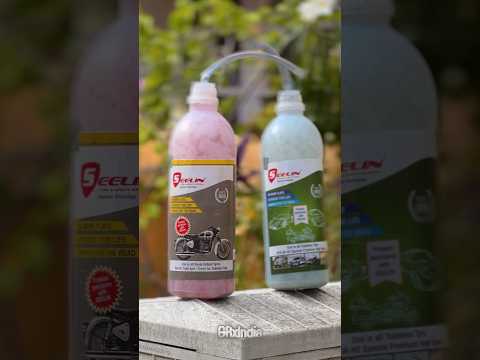 Seelin tyre puncher liquid for Royal Enfield #grxindia #tyrepuncture #tyre