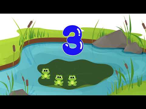 Ten Frogs on the Lily Pad 🐸 | Counting Song for Kids | Fun Educational Nursery Rhyme