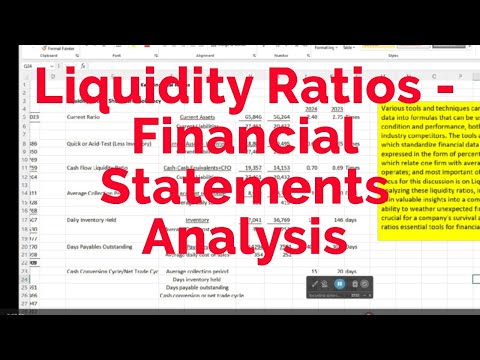 Financial Ratio Analysis - Liquidity Ratios
