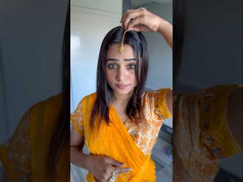 ✨GRWM forTrisha Look..!!💛🥻#shorts