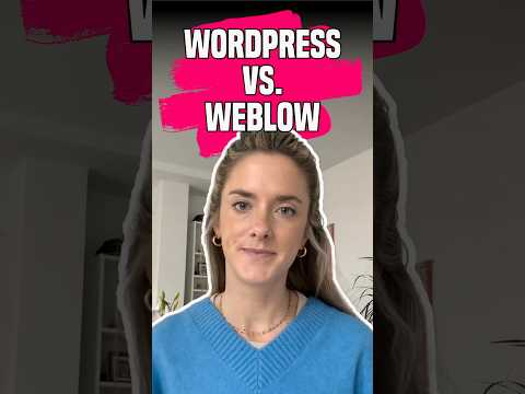 Webflow vs. WordPress: The B2B Platform Face-off of 2024 #webflow #wordpress #webdesign