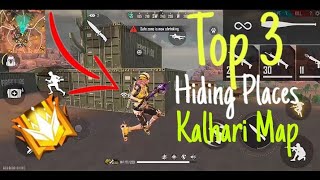 Top 3 Hiding Places In Kalhari Map - Free Fire