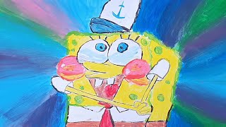 Acrilic Painting  🎨 SPONGEBOB 🎨| How to Draw | Magic Paintings | Relaxing Music