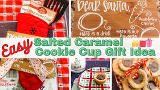 Quick DIY Dollar Tree Gift Idea  I  The EASIEST Salted Caramel & Chocolate Cookie Cups