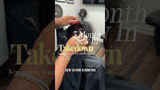 3 months after the healthy hair sew in #atlantahairstylist #protectivestyles #lengthretention