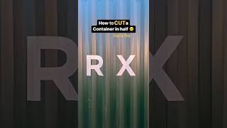 How to CUT a Shipping Container in half - step by step! #containerhome #shippingcontainer #timyhome